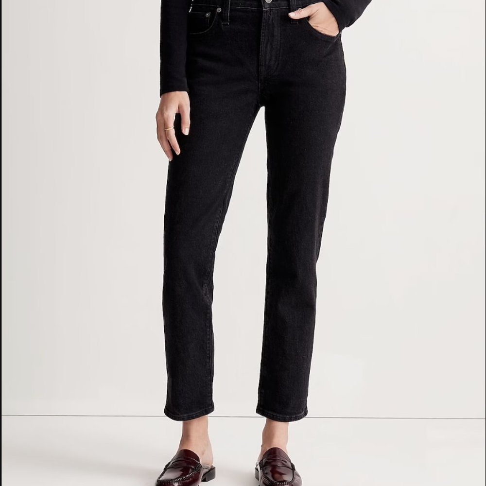 Madewell Mid-Rise Perfect Vintage Jean in Clean Black Wash